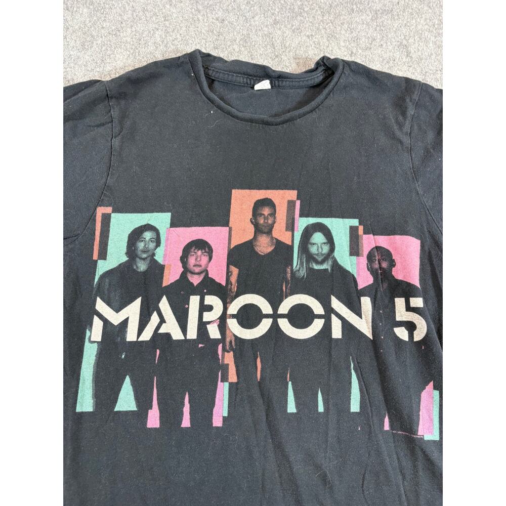 Maroon 5 2013 North America Tour Concert Shirt Mens Black Graphic Tee USA Small